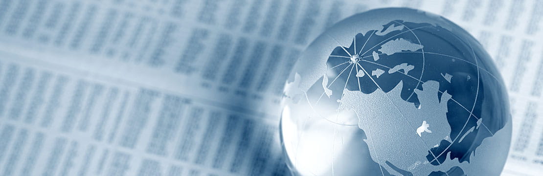 glass globe ball on paper